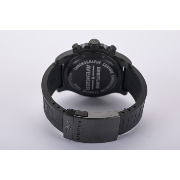 Breitling Avenger Hurricane XB0170 Black 50mm Chrono Auto Men's Watch With Box - Picture 10 of 15